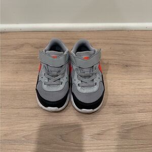 Nike Kids Gray and Red Sneakers